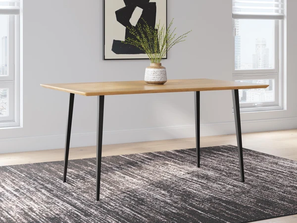 Ashley Gretlynn Black Natural Dining Table
