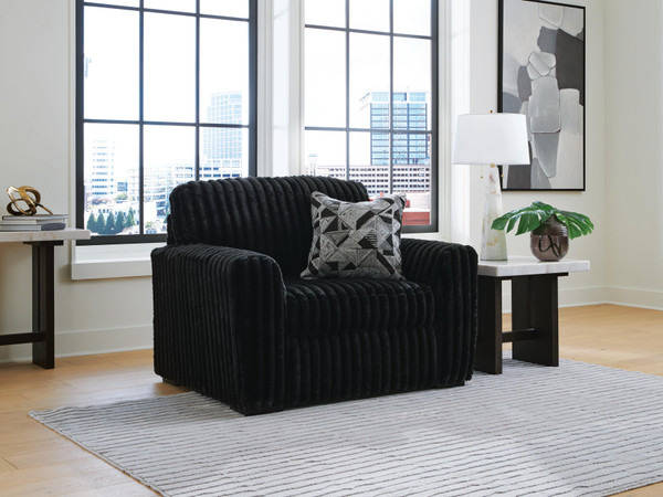 Ashley Midnight-Madness Onyx Oversized Chair