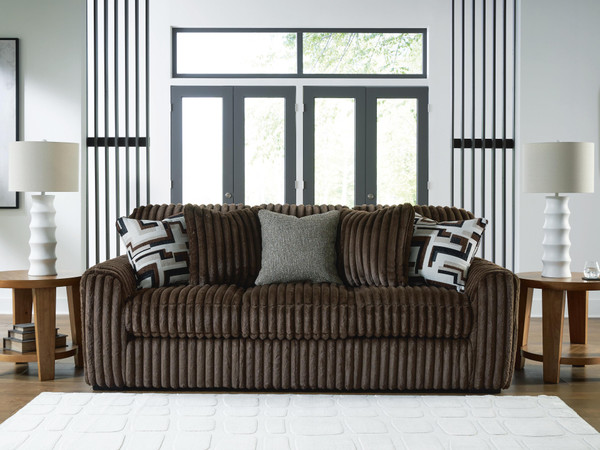 Ashley Midnight-Madness Chocolate Sofa