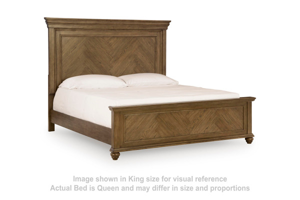 Ashley Waynely Medium Brown Queen Panel Bed