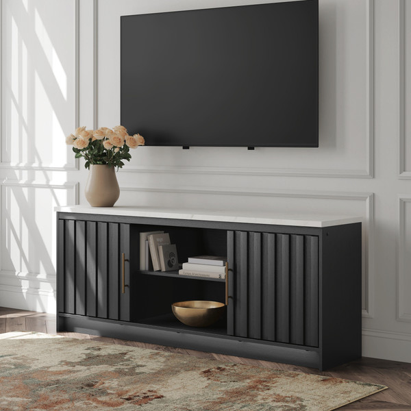 Ashley Cadmori Black White 63" TV Stand