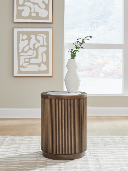 Ashley Hadonna Brown End Table