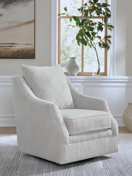 Ashley Gubbins Gray Swivel Accent Chair