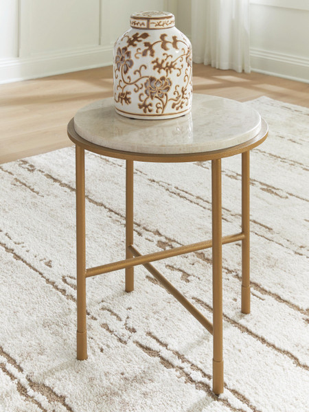 Ashley Alben Antique Gold End Table