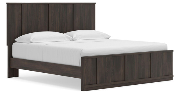 Ashley Jadiston Dark Brown King Panel Platform Bed