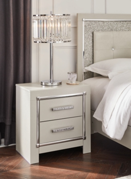 Ashley Zyniden Silver Nightstand