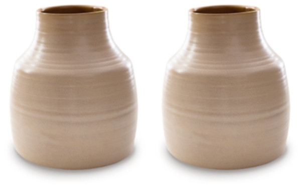 Ashley Millcott Tan Vase (Set of 2)