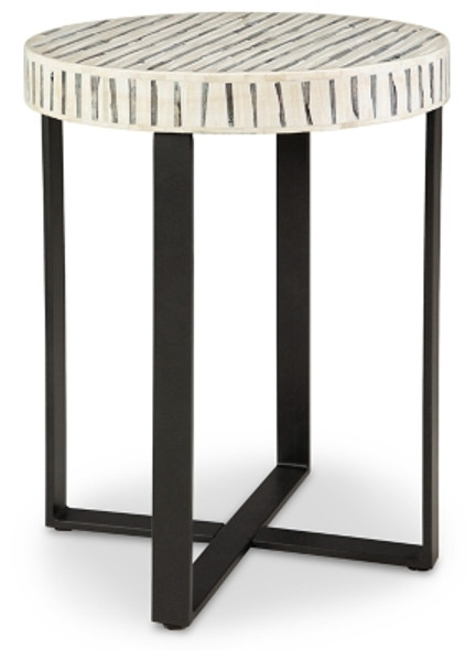 Ashley Crewridge Black Cream Accent Table