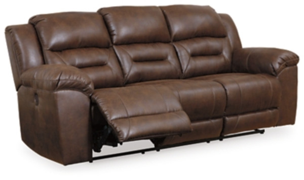 Ashley Stoneland Chocolate Power Reclining Sofa
