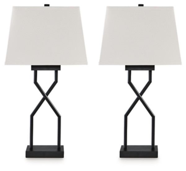 Ashley Brookthrone Black Table Lamp (Set of 2)