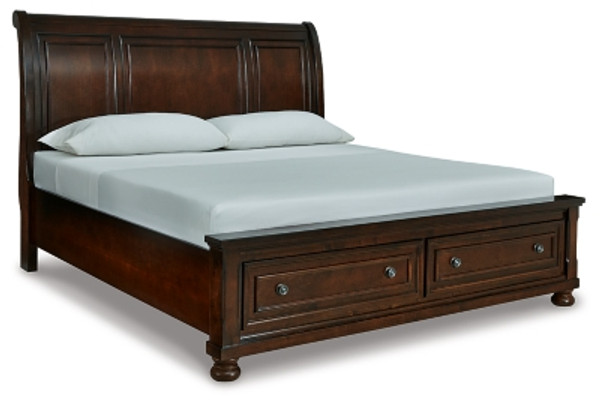 Ashley Porter Rustic Brown California King Sleigh Bed