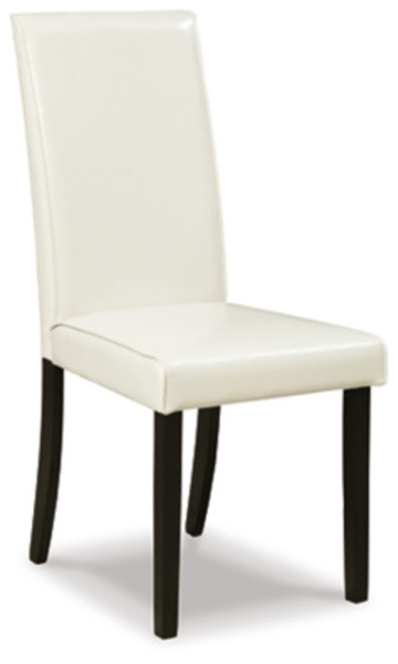 Ashley Kimonte Dark Brown Beige Dining Chair (Set of 2)