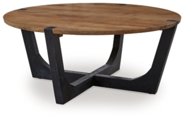 Ashley Hanneforth Brown Black Coffee Table