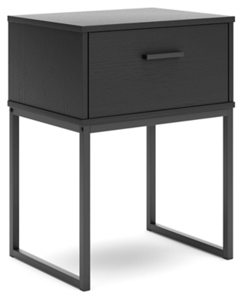 Ashley Socalle Black Nightstand