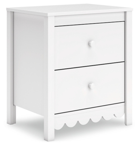 Ashley Hallityn White Nightstand