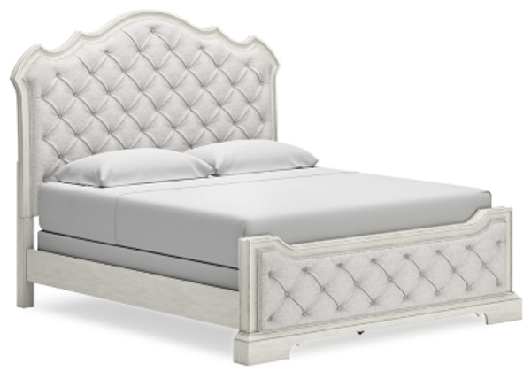 Ashley Arlendyne Antique White California King Upholstered Bed