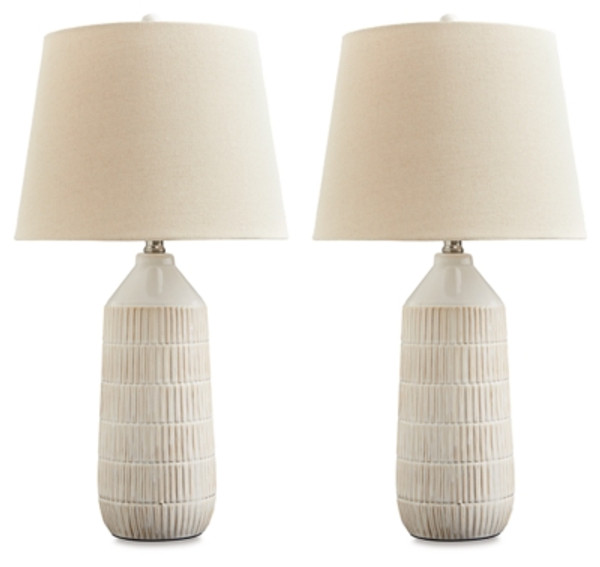 Ashley Willport Off White Table Lamp (Set of 2)