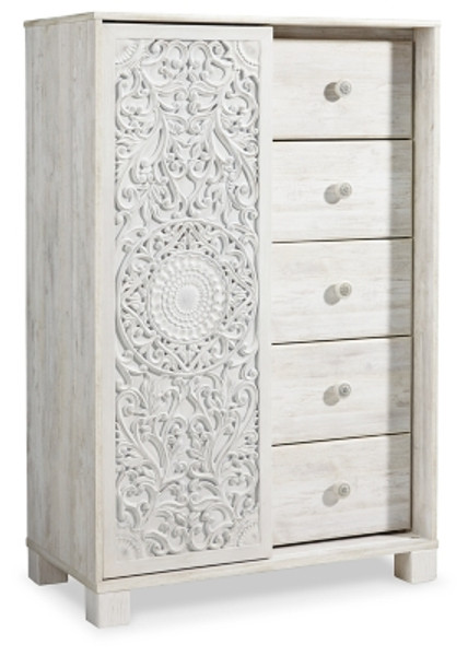 Ashley Paxberry Whitewash Dressing Chest