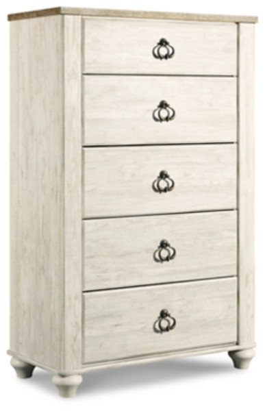 Ashley Willowton Whitewash Chest of Drawers