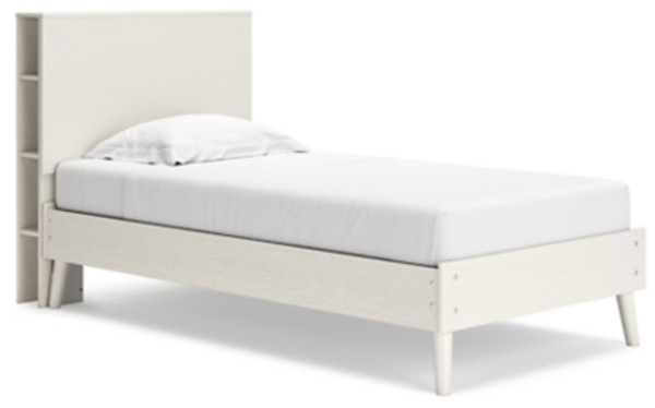 Ashley Aprilyn White Twin Bookcase Bed