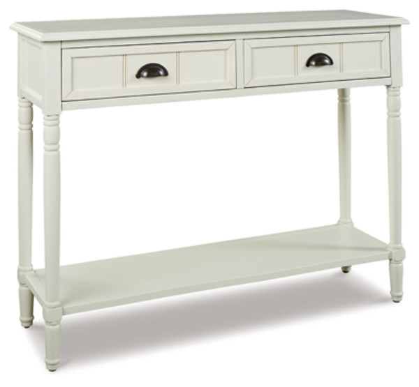 Ashley Goverton White Sofa/Console Table