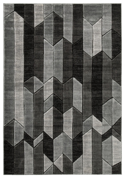 Ashley Chayse Black Gray 5' x 6'7" Rug