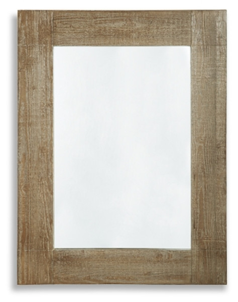 Ashley Waltleigh Distressed Brown Accent Mirror