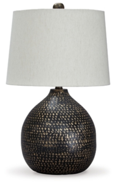 Ashley Maire Black Gold Finish Table Lamp