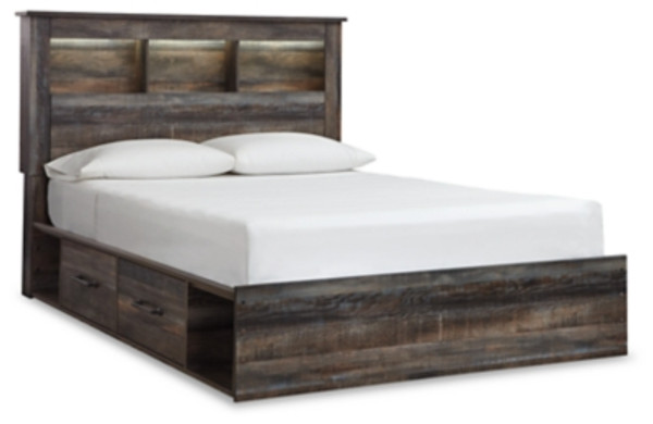 Ashley Drystan Multi Queen 2 Drawer Storage Bookcase Bed