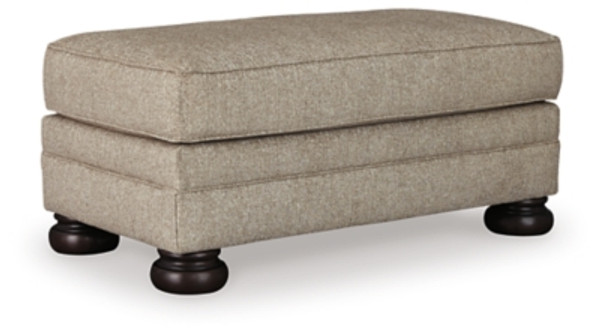 Ashley Kananwood Oatmeal Ottoman