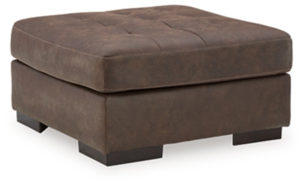 Ashley Maderla Walnut Oversized Accent Ottoman