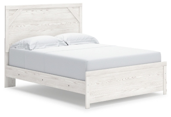 Ashley Gerridan White Gray Queen Panel Bed