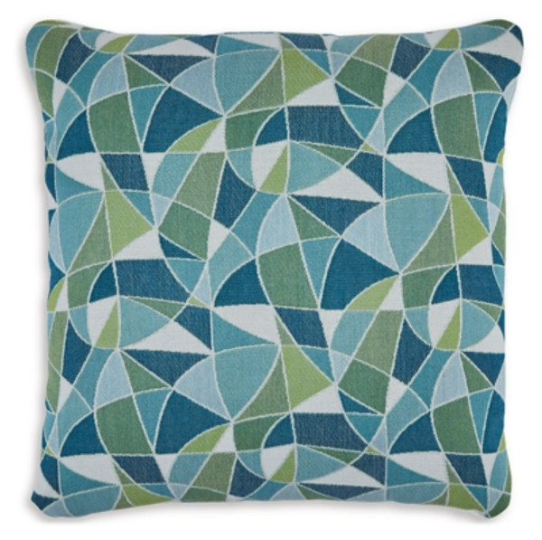Ashley Seanow Next-Gen Nuvella Green Turquoise White Pillow Ashley Seanow Next-Gen Nuvella Green Turquoise White Pillow