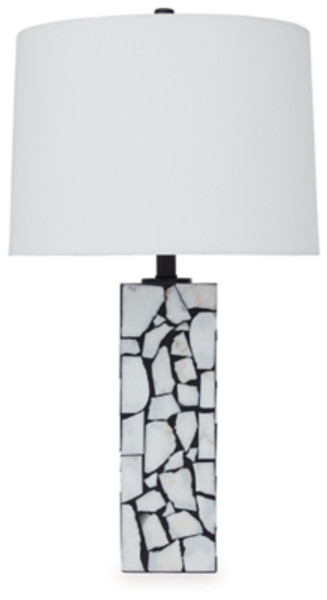 Ashley Macaria White Black Table Lamp