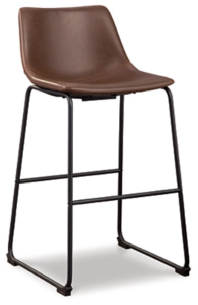 Ashley Centiar Black Pub Height Bar Stool (Set of 2)