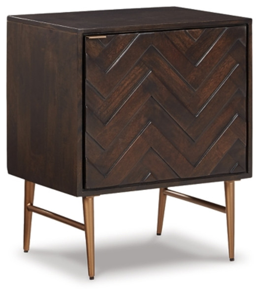 Ashley Dorvale Brown Accent Cabinet