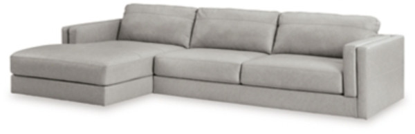 Ashley Amiata Glacier 2-Piece Sectional with Chaise 57404/17/66