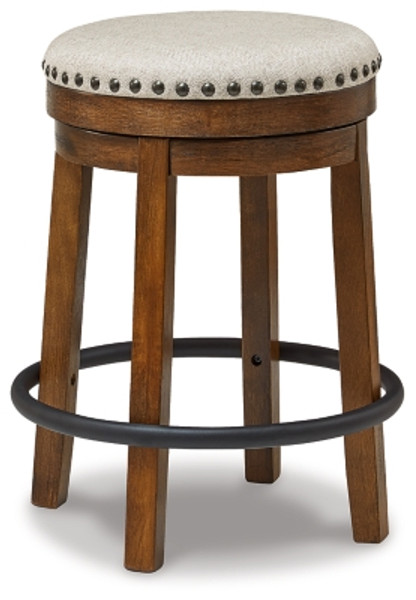 Ashley Valebeck Brown Black Counter Height Stool