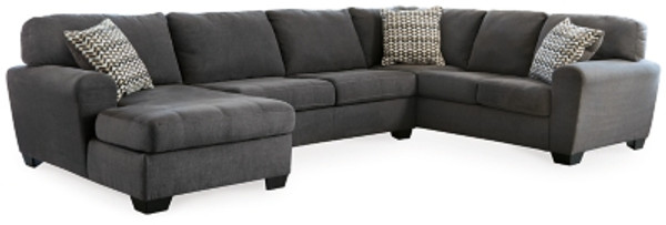 Benchcraft Ambee Slate 3-Piece Sectional with Chaise