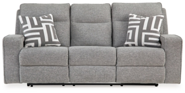 Ashley Biscoe Pewter Power Reclining Sofa