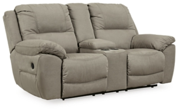 Ashley Next-Gen Gaucho Espresso Reclining Loveseat with Console