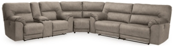 Benchcraft Cavalcade Slate 3-Piece Power Reclining Sectional