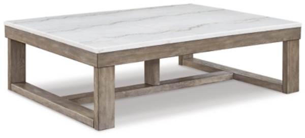 Ashley Loyaska Brown Ivory Coffee Table