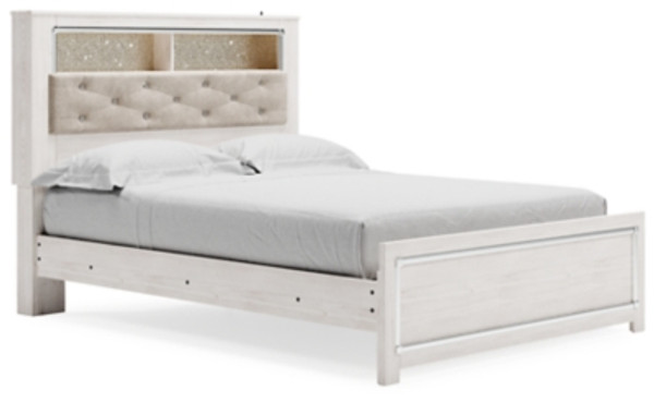 Ashley Altyra White Queen Platform Bookcase Bed