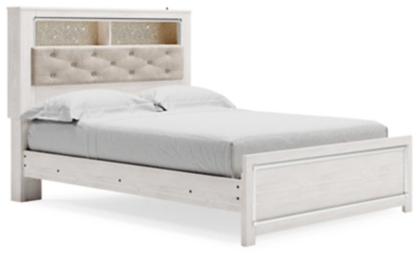 Ashley Altyra White Queen Panel Bookcase Bed