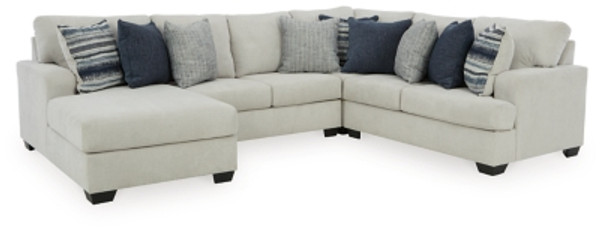 Benchcraft Lowder Stone 4-Piece Sectional with LAF Chaise / RAF Loveseat