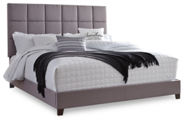 Ashley Dolante Beige King Upholstered Bed