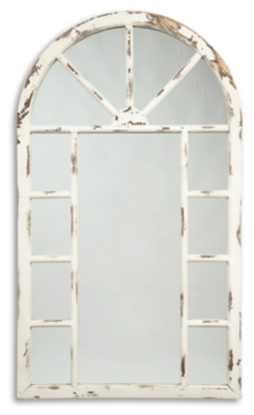 Ashley Divakar Antique White Accent Mirror