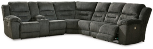 Ashley Nettington Smoke 4-Piece Power Reclining Sectional