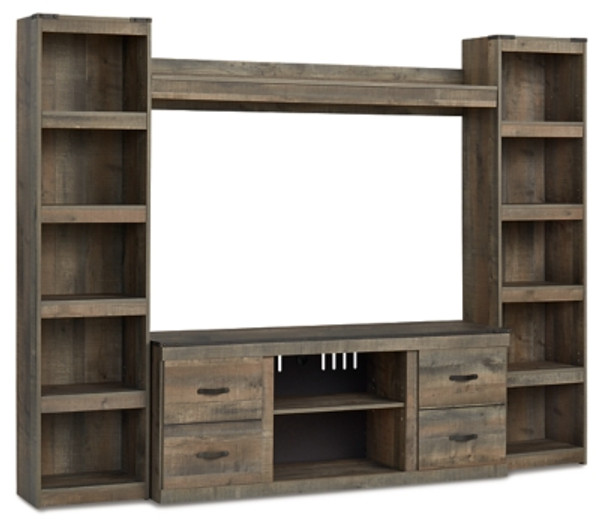 Ashley Trinell Brown 4-Piece Entertainment Center